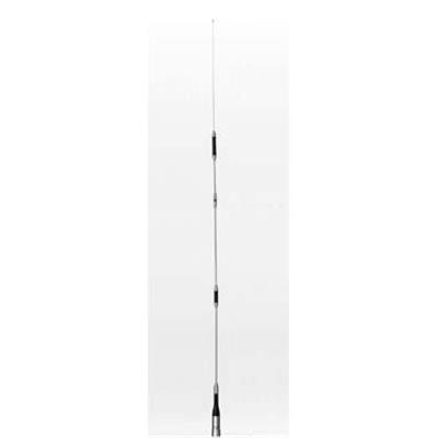 <p>
	<b>Specifications:</b><br />
	Gain: 5.0dB(144MHz), 7.6dB(430MHz)<br />
	Max.power rating: 150W (Sum of both bands if operated simultaneously).<br />
	Impedance: 50 Ohms<br />
	VSWR: less than 1.5:1<br />
	Length: 1.58 meter<br />
	Weight: 600 gram<br />
	Connector: UHF male<br />
	Type: 7/8 wave double C-Load radialless gain whip antenna (144MHz), 5/8 wave three element C-Load radialless gain whip antenna (430MHz).</p>
<p>
	&nbsp;</p>
<p>
	PRICE &euro;125</p>
