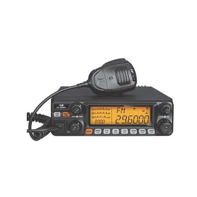 <p>
	Modes: AM / FM / LSB / USB / CW<br />
	&bull; Frequency range: 24.175-28 28-30.105 MHz<br />
	&bull; Reception: VHF FM 136-174 MHz<br />
	&bull; Power: 60W with modulation AM / 50W FM / 60W SSB<br />
	&bull; LARGE LCD frequency display<br />
	&bull; Ultra-compact size!<br />
	&bull; NEW 100% reception technology</p>
<p>
	Memories: 6<br />
	&bull; Step of increment: 100Hz / 1kHz / 5kHz / 10kHz / 100kHz / 1mHz<br />
	&bull; S-METER: AGC S-METER SPEED: 2 levels available<br />
	&bull; CLARIFIER: clarifies the voice in SSB (range &plusmn; 500Hz/&plusmn; 5kHz))<br />
	&bull; RELAY MOD / OFFSET / SPLIT: allows to enter a relay with two different frequency<br />
	&bull; SQUELCH: Automatic (ASQ)- 9 automatic squelch levels<br />
	&bull; ROGER BEEP: TX beep end (off / 1-5)<br />
	&bull; RF GAIN: adjust sensibility on RX<br />
	&bull; MICRO GAIN: (via menu) adjusts the gain of increasing or decreasing the audio power (1-36levels)<br />
	&bull; CTCSS / DCS (encoder/decoder): 38 CTCSS / 104 DCS, sub-audio code to activate repeater-like selective tone (RX setup / TX setup / RX+TX setup)<br />
	&bull; Filters NB/HI CUT: noise filters<br />
	&bull; NRC filter function: RX/TX noise reduction -adjustable 5 levels- particularly effective in SSB<br />
	&bull; SPLIT function: allows to transmit and receive on two different frequencies in half-duplex<br />
	&bull; DOUBLE WATCH function<br />
	&bull; VOX function: this feature triggers your microphone sound (hands-free) (9 sensitivity levels + VOX delay time + VOX speaker)<br />
	&bull; TOT function: time-out timer (off/adjustable up to 600 seconds)<br />
	&bull; CTCSS / DCS SCAN function: code search by SCAN<br />
	&bull; SCAN function: automatic search of busy channels<br />
	&bull; RESET function: in the event of a malfunction or incorrect handling, it is possible to restore the factory settings or reset the functions<br />
	&bull; Various functions: Selection FM deviation 4K (Default 2.5K)+ Emergency Channel + (+) 10kHz function / ECHO on/off (32levels) / MONITORING + OFFSET function + SWR protection + Beep function keys + Keypad lock<br />
	&bull; Bonus: Clarifier frequency display - Oversized radiators to dissipate heat<br />
	&bull; Mike: electret type - UP/DOWN selection (plug-in front panel) Microphone type selection: electret or dynamic<br />
	&bull; Display: BIG LCD display + DIMMER function: 5 backlight dimmer levels available<br />
	&bull; Level display: BIG DISPLAYING FREQUENCY or channel + Viewing the modulation mode + Indicator signal reception and transmission + SWR level indicator</p>
<p>
	PRICE &euro;275</p>
<p>
	&nbsp;</p>
