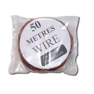 <div class="value">
	<p>
		Enamelled covered copper wire is ideal for HF or shortwave wire antennas and because it is insulated it is great for coil winding projects</p>
	<p>
		<strong>Key Features/Specifications:</strong></p>
	<ul>
		<li>
			Length: 50 metres</li>
		<li>
			16 Gauge: 1.5mm Diameter</li>
	</ul>
	<p>
		&nbsp;&nbsp;&nbsp;&nbsp;&nbsp;&nbsp;&nbsp;<strong> PRICE &euro;</strong></p>
</div>
<p>
	&nbsp;</p>
