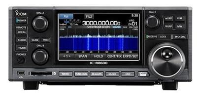 <p>
	<strong>Wideband Communications SDR Receiver</strong></p>
<p>
	The IC-R8600 is a super wideband communication receiver that covers the radio spectrum from 10 kHz to 3 GHz. It also has the capability to decode selected digital communication signals including, D-STAR, NXDN, dPMR and P25. The IC-R8600 incorporates the latest software demodulation technology incorporated on Icom&rsquo;s latest HF Amateur radios, providing superior performance and intuitive operation. With the optional remote control software for a Windows PC, received audio and spectrum scope data can be transferred through an IP network for monitoring from remote locations.</p>
<p>
	<b>10 kHz to 3 GHz Super Wideband Coverage</b><br />
	The IC-R8600 decodes various digital signals including P25 (Phase 1), NXDN, dPMR, D-STAR, Japanese DCR (Digital Convenience Radio) as well as receives conventional analogue signals such as USB, LSB, FSK, CW, AM, S-AM (Synchronous-AM), FM and WFM modes, covering 10 kHz to 3 GHz wideband in 1 Hz steps.</p>
<p>
	<b>Absolute Value of RSSI (Received Signal Strength Indicator)</b><br />
	The IC-R8600 shows S-meter, dB&mu;, dB&mu; (emf) and dBm meter types in the RSSI. The dB&mu;, dB&mu; (emf) and dBm meter has a high &plusmn;3 dB accuracy* (between 0.5&ndash;1100 MHz) that can be used for measuring signal strength level.<br />
	* Less than &plusmn;6 dB between 1100&ndash;3000 MHz.</p>
<p>
	<b>Software Demodulation in FPGA Processing</b><br />
	The IC-R8600 utilizes FPGA (Field Programmable Gate Array) and DSP units for demodulation, decoding and most of signal processing. Direct HF signals and intermediate frequency signals, which are converted from VHF/UHF signals, are digitized in a 14-bit A/D converter and transferred to the FPGA and DSP for optimal processing. The high-rate 122.88 MHz sampling frequency used for the A/D converter results in superior aliasing and image reception reduction.</p>
<p>
	<b>Superb Receiver Performance</b><br />
	The IC-R8600 has 11 discrete RF bandpass filters in the HF bands and 13 bandpass filters in the VHF/UHF bands. To prevent overflow, only the intended signal is passed, while any out of range strong interference signals are rejected. The IC-R8600 provides +30 dBm IP3 and 105 dB dynamic range at 14.1 MHz. IP3 performance is +10 dBm at 144 MHz and 0 dBm at 440 MHz.</p>
<p>
	<b>Ample Memory Channels</b><br />
	The IC-R8600 has up to 2000 regular memory channels assignable to 100 groups. In addition to the regular memory channels, up to 100 scan skip channels and 50 pairs of program scan edges can be set. The auto memory write scan automatically stores busy frequencies in the auto memory write channels (up to 200 channels). These memory channels and various settings can be edited with the optional CS-R8600 programming software on a Windows&reg; PC.</p>
<p>
	<b>Variety of Scan Functions</b><br />
	A variety of scan functions effectively and thoroughly search for desired stations. The IC-R8600 scans up to 100 channels per second in the memory scan mode.</p>
<p>
	&bull; Program scan/Fine program scan<br />
	&bull; &Delta;f scan/&Delta;f fine scan<br />
	&bull; Priority scan<br />
	&bull; Memory scan<br />
	&bull; Selected memory scan<br />
	&bull; Selected mode memory scan<br />
	&bull; Auto memory write scan</p>
<p>
	<b>Real-time Spectrum Scope with Waterfall Function</b><br />
	The high-resolution real-time spectrum scope provides class-leading performance in resolution, maximum 30 frames per second* fast sweep speed, &plusmn;2.5 MHz wide scope span (display range) and 110 dB of dynamic range (at &plusmn;2.5 kHz span). The waterfall screen allows you to find weak signals by showing the spectrum change over time. When tapping the spectrum scope or waterfall screen, the tapped area can be selected as the operating frequency. The peak search function finds several peak frequencies within the scope range, and helps you to select these. (* Approximate)</p>
<p>
	<b>Quick, Smooth and Intuitive Operation</b><br />
	To efficiently acquire intended signals, the IC-R8600 user interface provides quick and accurate operation. The large 4.3-inch colour display, with touch screen function, is configured to collect operating information. By tapping indications and icons on the screen, the setting menu will pop up and parameters can easily be adjusted. When either the DIAL A, B or C multi-function control knobs is pushed, various functions, such as scan speed, RF gain, audio tone, display backlight or other menus will pop up on the display.</p>
<p>
	<b>SD Card Slot for Receiver Recorder</b><br />
	The recorder function can record received audio onto an SD card in WAVE format. The recorded voice audio can be played back on the receiver or a PC. When a 32 GB SD card is used, up to 270 hours of recording is possible. In addition, the screen capture function saves a snap shot of the screen in PNG or BMP format on the SD card.<br />
	* An SD card is required separately</p>
<p>
	<b>Remote Control Function through IP Network or USB Cable</b><br />
	The optional RS-R8600 PC remote control software allows you to listen to received audio and control most of the receiver functions, including the spectrum scope, through an IP network or USB cable.</p>
<p>
	<b>I/Q Signal Output</b><br />
	The I/Q signal output function* allows you to derive digital IF signals from the I/Q output jack. It can be used for analyzing spectrum or decoding signals.<br />
	* This function will be provided with future firmware update. Third-party software may be required separately.</p>
<p>
	<b>Other Features</b><br />
	&bull; 3 antenna connectors: an SO-239 type and a phono (RCA) connector for HF and a type-N connector<br />
	&bull; Clock and NTP function<br />
	&bull; Centre tuning meter and digital auto frequency control (AFC) for FM, WFM and digital modes<br />
	&bull; Voice synthesizer function<br />
	&bull; Audio tone functions: HPF/LPF, bass, treble and de-emphasis<br />
	&bull; Decode multiple digital code used in digital mode<br />
	&bull; IP+ function improves 3rd order intercept point performance<br />
	&bull; Main dial friction adjustment &bull; Dial lock and panel lock<br />
	&bull; CI-V remote control commands</p>
<p>
	PHONE FOR LATEST PRICE</p>
<p>
	&nbsp;</p>
