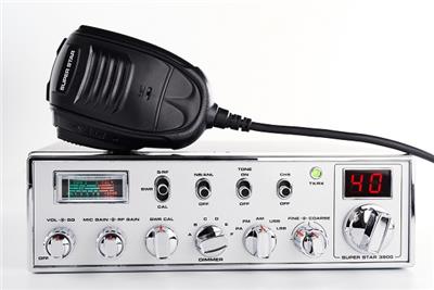 <h2>
	FEATURES</h2>
<ul>
	<li>
		CB-27 mobile radio</li>
	<li>
		Channels: 40 Multi-standard</li>
	<li>
		Modes: AM/LSB/USB/FM</li>
	<li>
		Frequencies: 26.565 to 27.99125 Mhz</li>
	<li>
		Tx power: 4W (AM/FM) 12W (SSB)</li>
	<li>
		Handheld microphone with channel change buttons (UP/Down)</li>
	<li>
		Backlit display with channel indicator and equipment functions menu</li>
	<li>
		Standing wave meter (SWR) and power</li>
</ul>
<h2>
	FUNCTIONS</h2>
<ul>
	<li>
		SWR, PWR, RX RSSI meter</li>
	<li>
		PC programmable</li>
	<li>
		SQ, ASQ function</li>
	<li>
		RF gain adjustment</li>
	<li>
		Microphone gain adjustment</li>
	<li>
		Programmable roger beep</li>
	<li>
		NB/ANL function</li>
	<li>
		Command notification by beep</li>
	<li>
		TOT function</li>
	<li>
		HI-CUT function</li>
	<li>
		Busy channel lockout</li>
	<li>
		Adjusting the screen illumination</li>
	<li>
		SWR protection</li>
	<li>
		Supply voltage protection</li>
	<li>
		VOX function</li>
	<li>
		Reception noise reduction</li>
	<li>
		Transmission noise reduction</li>
</ul>
<h2>
	SPECIFICATIONS</h2>
<ul>
	<li>
		AM/FM/SSB modulator</li>
	<li>
		Frequency Control: PLL Synthesizer</li>
	<li>
		Frequency stability: +/- 5 ppm</li>
	<li>
		Channel spacing 10 KHz</li>
	<li>
		Operating temperature: -20&ordm; to +55 &ordm;C</li>
	<li>
		Antenna impedance: 50 Ohms</li>
	<li>
		Antenna connector: UHF, SO 239</li>
	<li>
		Supply: 13.8 V DC</li>
	<li>
		Consumption: 5 A</li>
	<li>
		Dimensions: 287 (length) x 200 (width) x 61 mm (height)</li>
	<li>
		Weight: 1,500 g</li>
</ul>
<h2>
	CONTENTS</h2>
<ul>
	<li>
		CB Transceiver</li>
	<li>
		Handheld microphone with up/down</li>
	<li>
		Mounting bracket</li>
	<li>
		Microphone support</li>
	<li>
		Anti-slip pads</li>
	<li>
		Power cord</li>
	<li>
		Screws for mounting bracket</li>
	<li>
		Washers for mounting bracket</li>
	<li>
		Clamping screws</li>
	<li>
		Spare fuse (10 A, 250 V)</li>
	<li>
		Self tapping screws</li>
	<li>
		Flat washers</li>
</ul>
<p>
	PRICE &euro;225</p>
<div class="wps-pgfw-pdf-generate-icon__wrapper-frontend" style="text-align:center">
	&nbsp;</div>
<p>
	&nbsp;</p>
