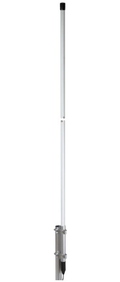 <p>
	Base station antenna,<br />
	&nbsp;Medium-gain, Omnidirectional<br />
	&nbsp;Suitable for land and marine service<br />
	&nbsp;Protection from static discharges DC-Ground<br />
	&nbsp;Perfect protection against the worst weather conditions<br />
	&nbsp;Designed to work without Ground Plane<br />
	&nbsp;Stainless steel hardwares</p>
<p>
	Type: Colinear</p>
<p>
	150-165 MHz 2740 mm high</p>
<p>
	Materials: White fiberglass radome &Oslash; 28.6mm, anodized 6063-t5 aluminium, brass, stainless steel, copper, expanded poliester disc, EPDM rubber</p>
<p>
	&nbsp;2740mm<br />
	&nbsp;Weight (approx.): from 2160 to 1950 gr<br />
	&nbsp;Mounting mast: &Oslash; 35-54 mm</p>
<p>
	PRICE &euro;175</p>
