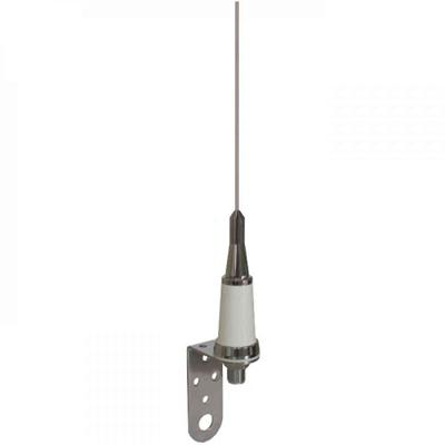 <p>
	&nbsp;Marine antenna, Mono-band<br />
	&nbsp; Omnidirectional<br />
	&nbsp;Designed to work without Ground Plane<br />
	&nbsp;Protection from static discharges DC-Ground<br />
	&nbsp;Perfect protection against the worst weather conditions<br />
	&nbsp;Provided with stainless steel bracket for an easy installation on mast top<br />
	&nbsp;Stainless steel hardware</p>
<p>
	&nbsp;Type:1/2 &lambda;<br />
	&nbsp;Frequency range:<br />
	TX band 156 &ndash; 157.425@ SWR &le;1.5<br />
	RX band 156 &ndash; 162 MHz<br />
	&nbsp;Polarization: linear vertical<br />
	&nbsp;Gain: 0 dBd &ndash; 2.15 dBi<br />
	&nbsp;Max. Power (CW) @ 30&deg;C: 100 Watts<br />
	&nbsp;Connector: UHF-female</p>
<p>
	&nbsp;Materials:<br />
	<br />
	&nbsp;17/7 PH Stainless steel, Nylon, Chromed brass<br />
	&nbsp;Height (approx.): 1044mm<br />
	<br />
	&nbsp;Weight (approx.): 330grams</p>
<p>
	PRICE &euro;50<br />
	<br />
	&nbsp;</p>
