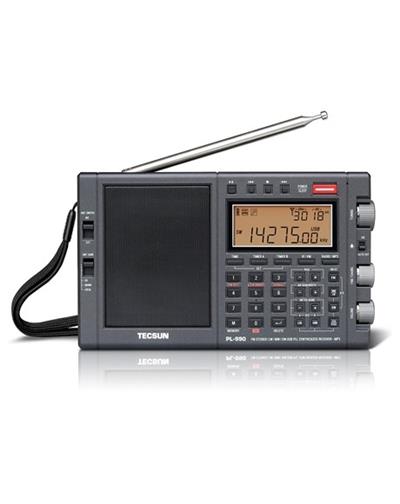 <ul>
	<li>
		FM receiving range 64-108MHz, suitable for global FM broadcast reception.</li>
	<li>
		Single sideband (SSB) minimum step of 10Hz, independent selection of upper sideband (USB) and lower sideband (LSB).</li>
	<li>
		Synchronous detection range +/- 1kHz</li>
	<li>
		Provision for connection of an external antenna for SW reception</li>
	<li>
		Local, Medium and DX input selector</li>
	<li>
		Independent fast and slow dual tuning structure</li>
	<li>
		Seven channel selection methods: automatic search and storage (ATS), manual search of pre-stored stations (VM), manual search of station frequency (VF), direct input of frequency numbers, direct input of pre-stored station address numbers, automatic browsing of radio frequencies and automatic viewing of pre-stored stations frequency</li>
	<li>
		Storage for up to 3150 radio frequencies in 25 memory pages</li>
	<li>
		Capability of playing SD card, supporting 16bit / 44.1KHz WAV, FLAC, APE, WMA and MP3 format audio files</li>
	<li>
		Class AB power amplifier and super dynamic full-range speaker</li>
	<li>
		Headphone output, suitable for stereo headphones below 300 ohms</li>
	<li>
		Audio output, for external amplifier or recorder</li>
	<li>
		With scheduled power-on and sleep auto-off function</li>
	<li>
		Powered by the popular 18650 lithium battery, with USB smart charging function</li>
</ul>
<p>
	Specifications</p>
<ul>
	<li>
		Frequency range and tuning step:</li>
	<li>
		Longwave (LW) 100-519kHz; 9kHz steps, 1kHz fine-tuning steps</li>
	<li>
		Mediumwave (MW): 520-1710kHz; 10kHz steps, 1kHz fine-tuning steps; 522-1620kHz; 9kHz step; 1kHz fine-tuning steps</li>
	<li>
		Short wave (SW): 1711-29999kHz in 5kHz step, fine-tuning step 1kHz</li>
	<li>
		FM: 64-108Mhz, 76-108MHz, 87-108MHz, 87.5-108Mhz selectable, FM tuning step 100kHz/10kHz</li>
	<li>
		IF frequency: AM first IF, 55.845MHz, second IF, 10.7MHz, third IF, (DSP) 45kHz</li>
	<li>
		Audio format: Supports 16bit / 44.1kHz WAV, FLAC, APE, WMA, and MP3 formats Micro SD (TF) Card up to 128G (not included)</li>
	<li>
		Speaker: 4&Omega;, 3W</li>
	<li>
		Power: 3.7V (18650 rechargeable lithium battery)</li>
	<li>
		Dimensions: 198 x 120 x 38mm</li>
	<li>
		Weight: 620g</li>
</ul>
<p>
	Tecsun PL990Package Includes:</p>
<ul>
	<li>
		1 x TECSUN PL-990 Receiver</li>
	<li>
		2 x 18650 Lithium Battery</li>
	<li>
		1 x External Antenna</li>
	<li>
		1 x pair Hi-Fi Stereo in earphones</li>
	<li>
		1 x USB Charging Cable</li>
</ul>
<p>
	&nbsp;&nbsp;&nbsp;&nbsp;&nbsp;&nbsp;&nbsp; PRICE &euro;299</p>
<p>
	&nbsp;</p>
<p>
	&nbsp;</p>
