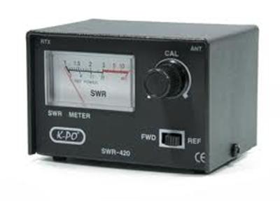 <p>
	<font style="font-size:12px;">CB Radio SWR420 Meter &amp; Power meter<br />
	Meter for checking SWR every-time an aerial is moved or a new one installed to ensure maximum range and signal strength<br />
	SWR Meter<br />
	26.MHz - 29MHz<br />
	Connector SO239</font></p>
<p>
	&nbsp;</p>
<ul>
	<li>
		<font style="font-size:12px;">Basic SWR</font></li>
	<li>
		<font style="font-size:12px;">Frequency: 27 MHz</font></li>
	<li>
		<font style="font-size:12px;">Precision 5%</font></li>
</ul>
<p>
	&nbsp;</p>
<p>
	&nbsp;</p>
<form action="index.php" method="post">
	<ul>
		<li>
			<font style="font-size:12px;">85 x 56 x 60mm</font></li>
		<li>
			<font style="font-size:12px;">&nbsp;<strong>PRICE &euro;20</strong></font></li>
	</ul>
</form>
<p>
	Patch lead &euro;5 extra</p>

