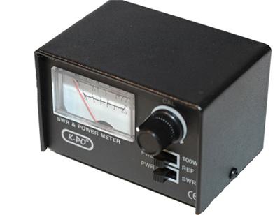 <div class="tab_page" id="tab_pictures">
	Meter for checking SWR every-time an aerial is moved or a new one installed to ensure maximum range and signal strength<br />
	SWR / PWR Meter<br />
	26.MHz - 29MHz<br />
	RF Power: 0-10W / 10-100W<br />
	Connector SO239</div>
<p>
	85 x 56 x 60mm</p>
<p>
	&nbsp;</p>
<p>
	PRICE &euro;25</p>
<p>
	&nbsp;</p>
<p>
	Patch lead&nbsp; &euro;5 extra</p>
