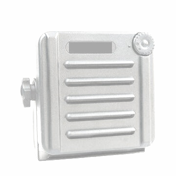 <p>
	A Waterproof external speaker (white) ideal for ouside a boat for vhf use in a salt air environment.</p>
<p>
	Comes with bracket and 2 position volume control</p>
<p>
	IP 67 rated</p>
<p>
	Specifications : 8 ohm 5 watts</p>
<p>
	Size :140mm x 100 x 140 mm</p>
<p>
	Weight :435 gr</p>
<p>
	&nbsp;</p>
<h3>
	PRICE &euro;35</h3>
<p>
	&nbsp;</p>
