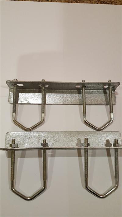<p>
	A Strong galvanised bracket that takes up to a 2 inch pole either side.</p>
<p>
	Ideal for clamping an aerial parallel to a vertical mast.</p>
<p>
	PRICE &euro;25 a pair &euro;12.50 each.</p>
<p>
	&nbsp;&nbsp;&nbsp;&nbsp;&nbsp;&nbsp;</p>
