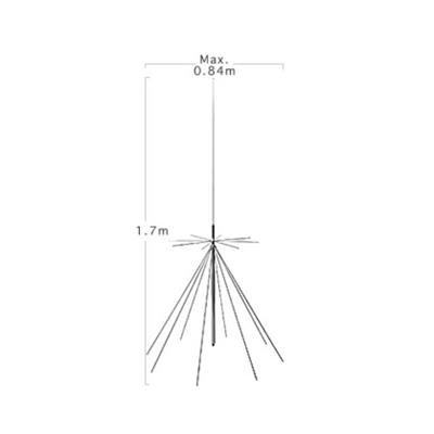 <p>
	High quality Super Discone Antenna D130<br />
	&bull; Frequency:<br />
	...25 to 1300MHz for receiving<br />
	...50/144/430/904/1200MHz for transmitting)<br />
	&bull; Length: 1.7 m<br />
	&bull; Weight: 1 kg<br />
	&bull; Max.diameter: 84 cm<br />
	&bull; Mast diameter accepted: 25mm to 50mm<br />
	&bull; Coaxial cable: RG58A/U approx.15m with pl259 connectors<br />
	&bull; Max power rating: 20W FM(50MHz), 200W FM(more than 140MHz)</p>
<p>
	<strong>PACKING INCLUDES:</strong></p>
<p>
	1 Pc of Antenna</p>
<p>
	15 Metres coax</p>
<p>
	PRICE &euro;149</p>
