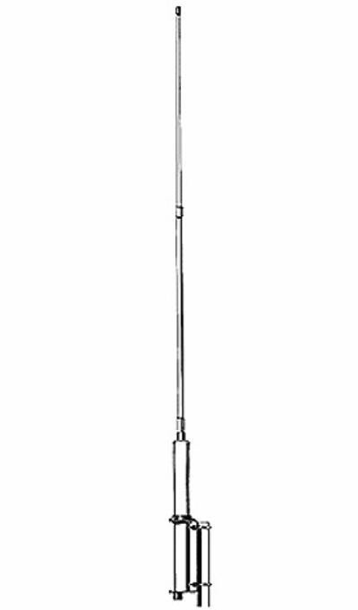 <p>
	Features:</p>
<p>
	- Base station antenna, Mono-band&nbsp;<br />
	- Low-gain, Omnidirectional&nbsp;<br />
	- Protection from static discharges DC-Ground&nbsp;<br />
	- Made of aluminium alloy 6063 T-832</p>
<p>
	&nbsp;Electrical Data&nbsp;<br />
	- Type: 3/4&lambda; coaxial J-pole&nbsp;<br />
	- Frequency range:<br />
	&nbsp;&nbsp; tunable 68...73 MHz</p>
<p>
	Impedance: 50&Omega;&nbsp;<br />
	- Radiation (H-plane): 360&deg; omnidirectional&nbsp;<br />
	- Radiation (E-plane): beamwidth @ -3 dB = 60&deg;&nbsp;<br />
	- Radiation angle: 3&deg;&nbsp;<br />
	- Polarization: linear vertical&nbsp;<br />
	- Gain: 2dBd - 4.15 dBi&nbsp;<br />
	- Bandwidth @ SWR &le;1.5:</p>
<p>
	Impedance: 50&Omega;&nbsp;<br />
	- Radiation (H-plane): 360&deg; omnidirectional&nbsp;<br />
	- Radiation (E-plane): beamwidth @ -3 dB = 60&deg;&nbsp;<br />
	- Radiation angle: 3&deg;&nbsp;<br />
	- Polarization: linear vertical&nbsp;<br />
	- Gain: 2dBd - 4.15 dBi&nbsp;<br />
	- Bandwidth @ SWR &le;1.5:</p>
<p>
	&nbsp; Length 270-336 cm.</p>
<p>
	<strong>PRICE &euro;79</strong></p>
